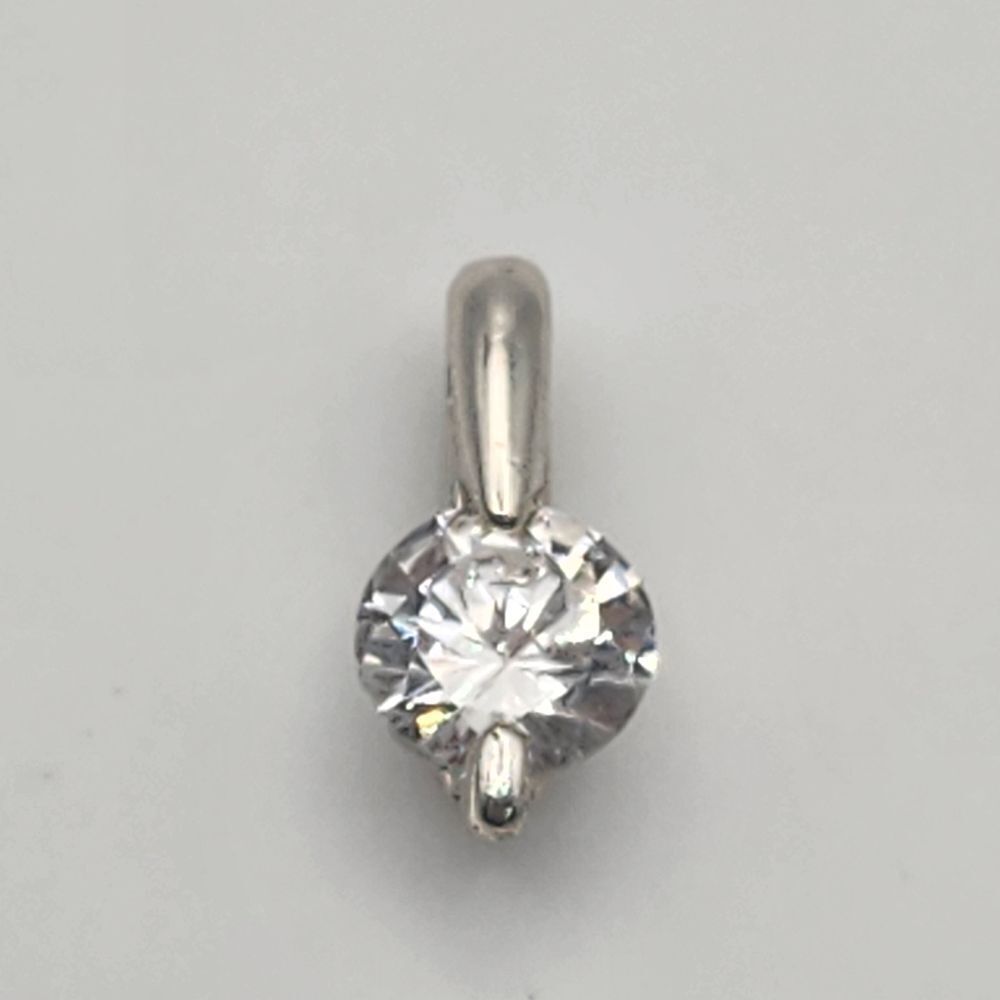 Sterling Silver & CZ Pendant